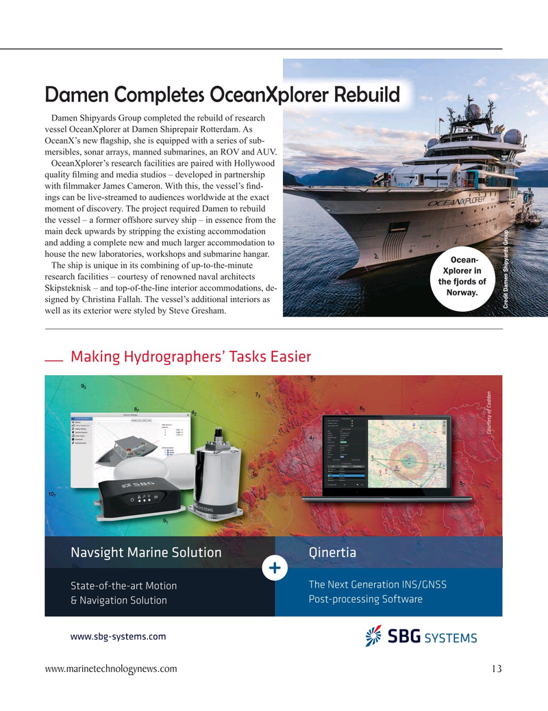 Marine Technology Magazine, page 13,  Nov 2020