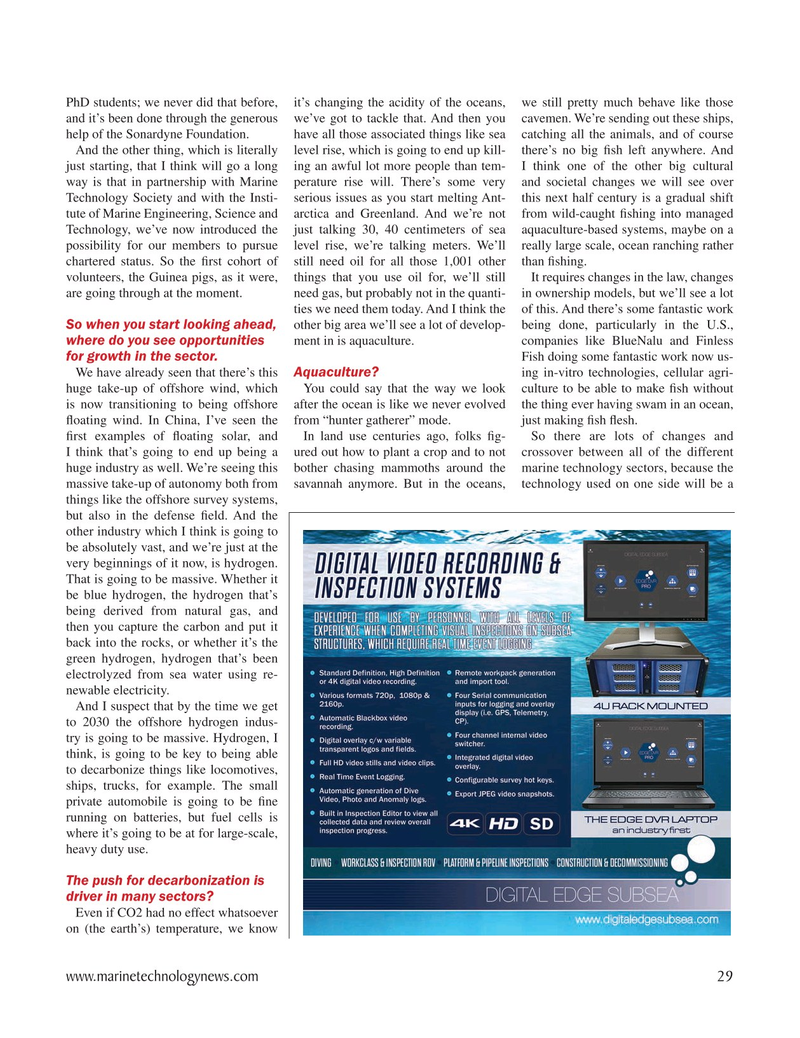 Marine Technology Magazine, page 29,  Nov 2020