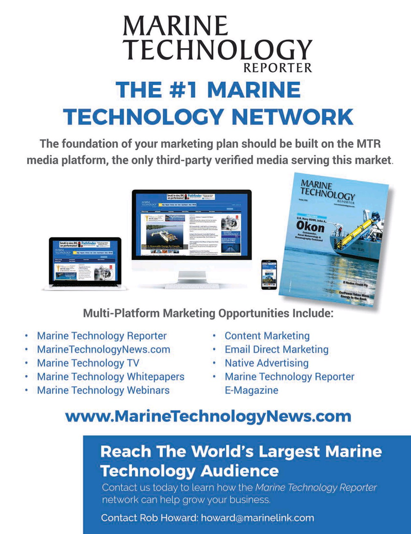 Marine Technology Magazine, page 49,  Nov 2020