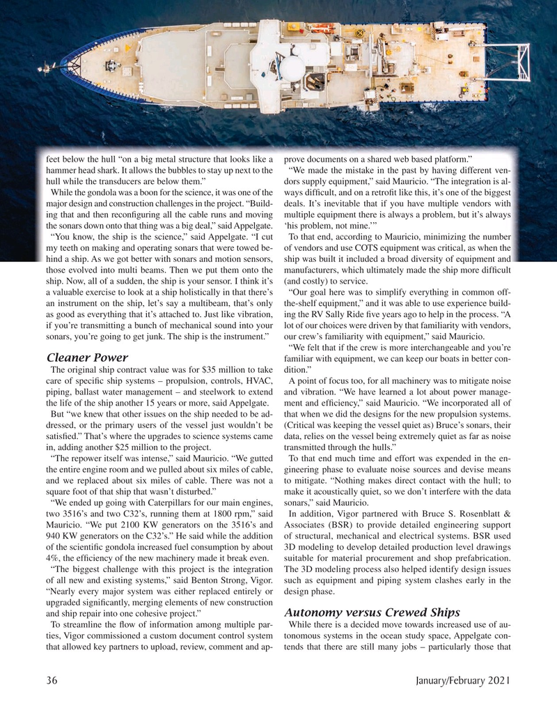 Marine Technology Magazine, page 36,  Jan 2021
