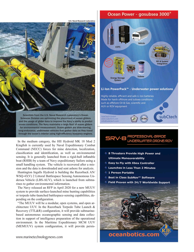 Marine Technology Magazine, page 43,  Jan 2021