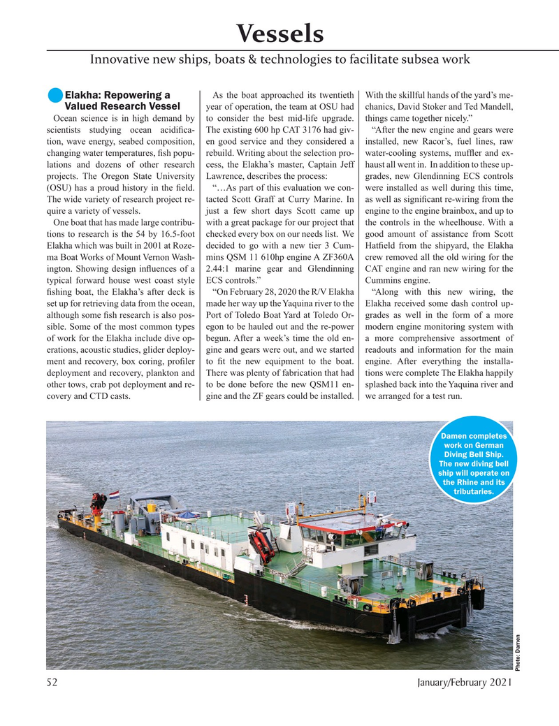 Marine Technology Magazine, page 52,  Jan 2021
