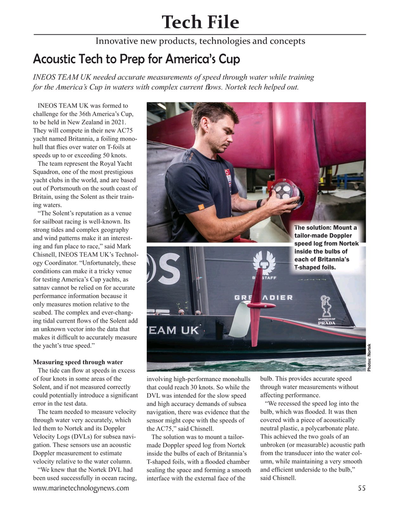 Marine Technology Magazine, page 55,  Jan 2021