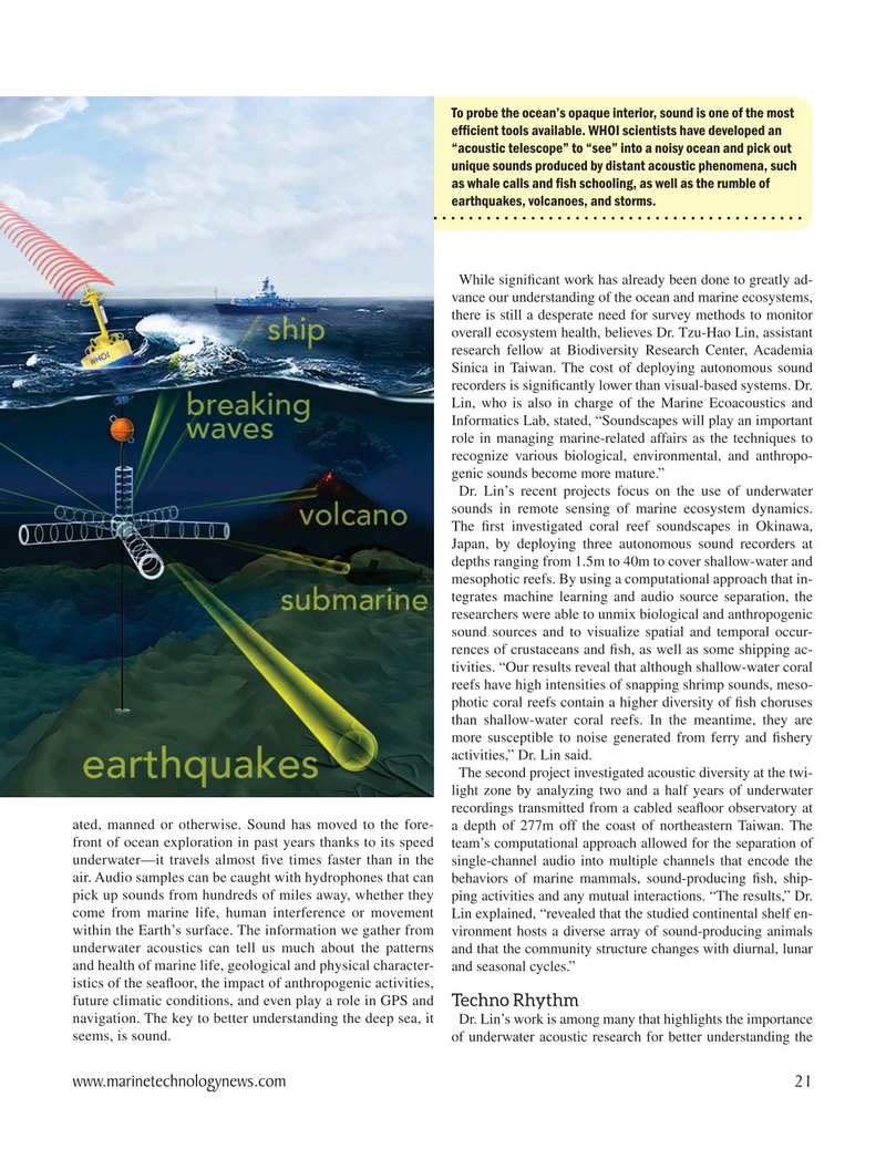 Marine Technology Magazine, page 21,  Mar 2021