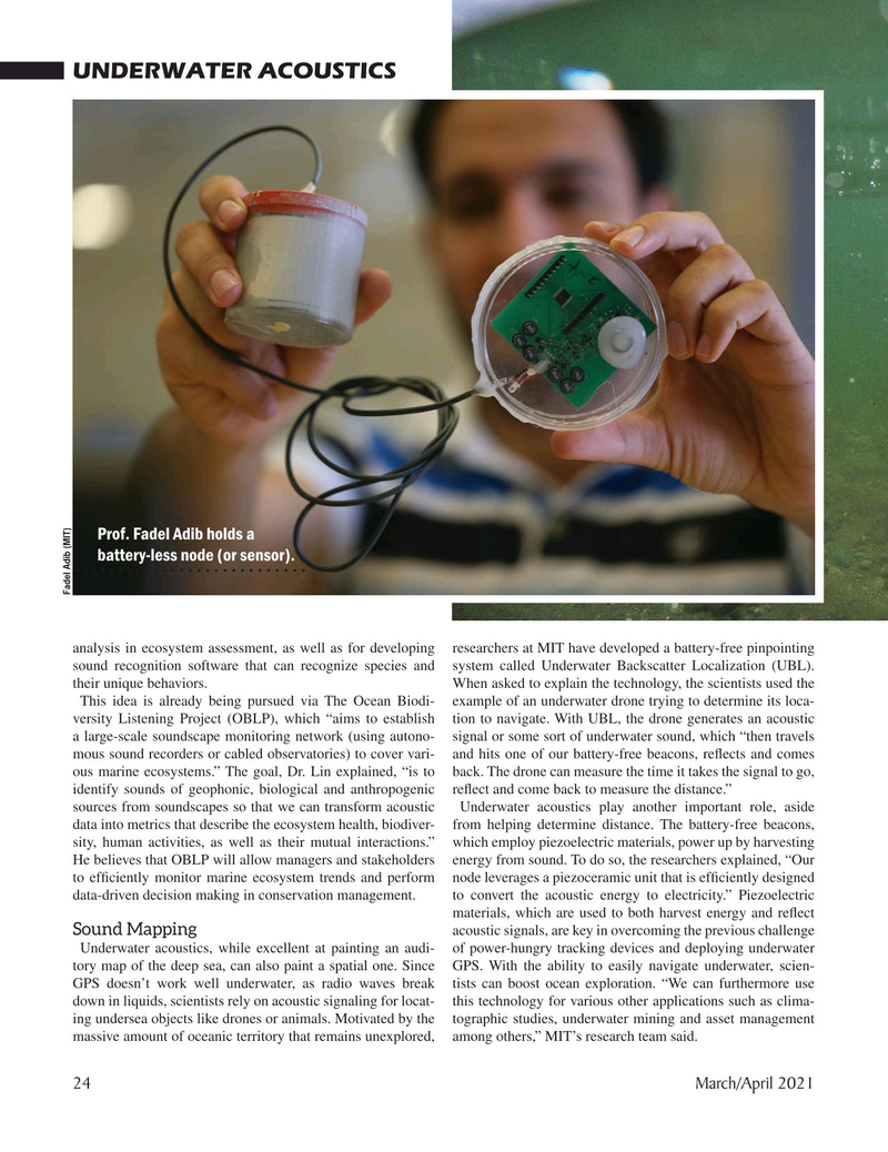 Marine Technology Magazine, page 24,  Mar 2021