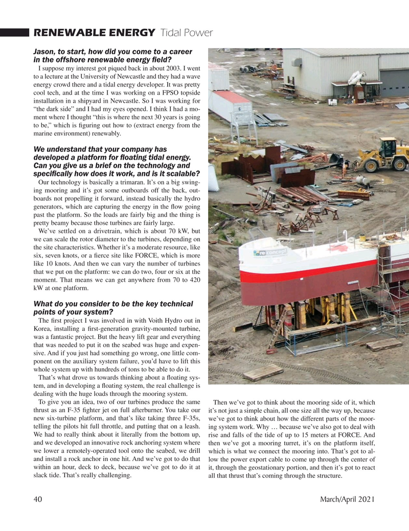 Marine Technology Magazine, page 40,  Mar 2021