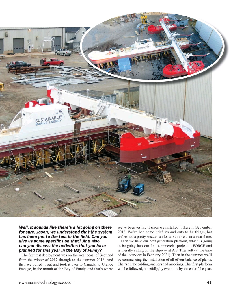 Marine Technology Magazine, page 41,  Mar 2021