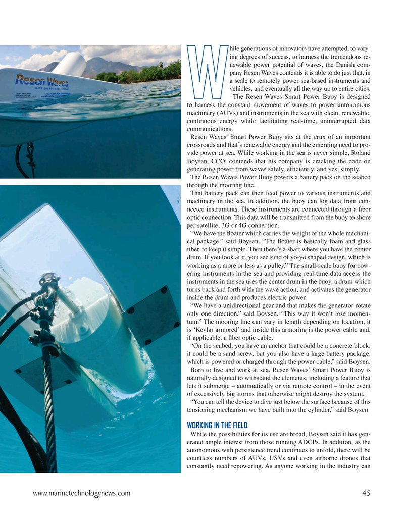 Marine Technology Magazine, page 45,  Mar 2021