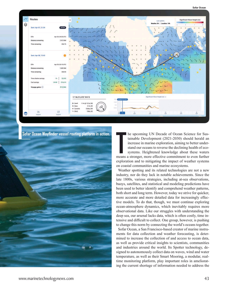 Marine Technology Magazine, page 43,  May 2021
