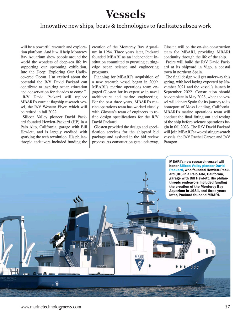 Marine Technology Magazine, page 57,  May 2021