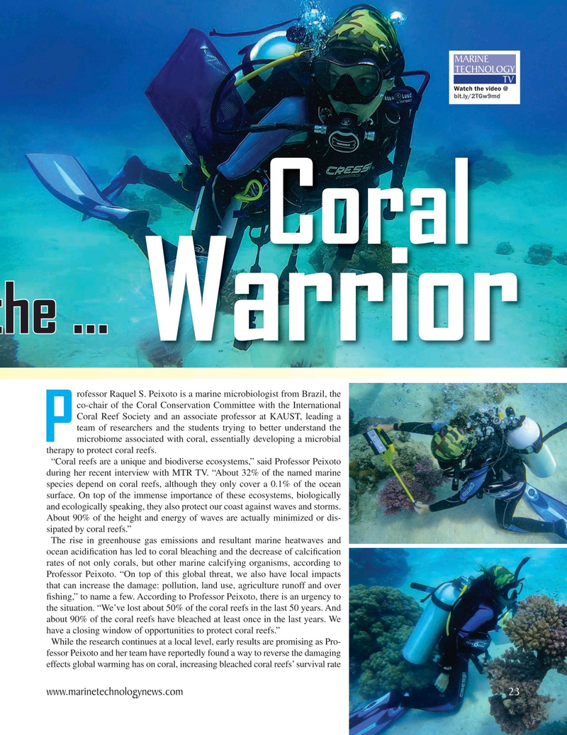 Marine Technology Magazine, page 23,  Jul 2021
