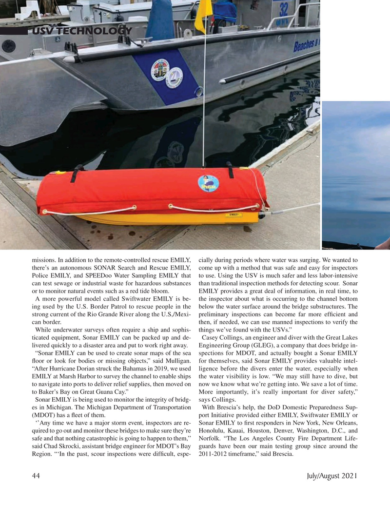 Marine Technology Magazine, page 44,  Jul 2021