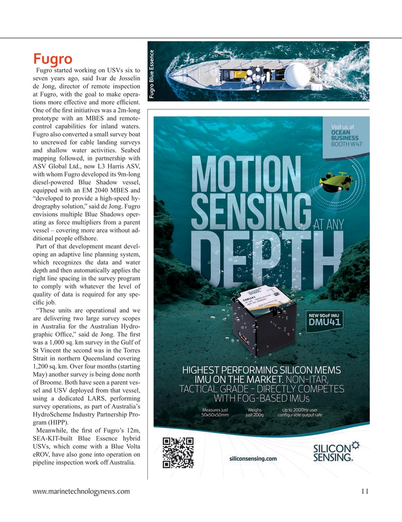 Marine Technology Magazine, page 11,  Sep 2021