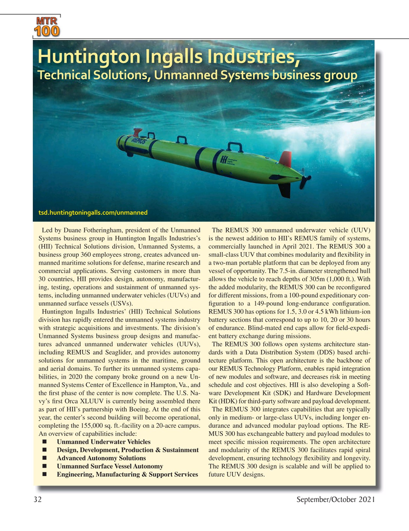 Marine Technology Magazine, page 32,  Sep 2021