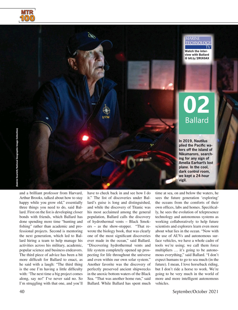 Marine Technology Magazine, page 40,  Sep 2021