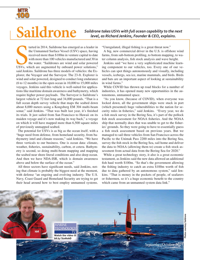 Marine Technology Magazine, page 46,  Sep 2021