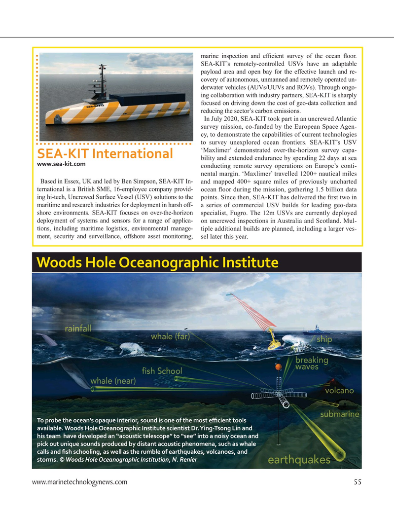 Marine Technology Magazine, page 55,  Sep 2021