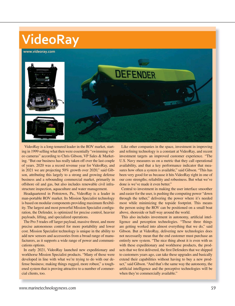 Marine Technology Magazine, page 59,  Sep 2021