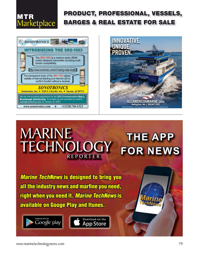 Marine Technology Magazine, page 79,  Sep 2021