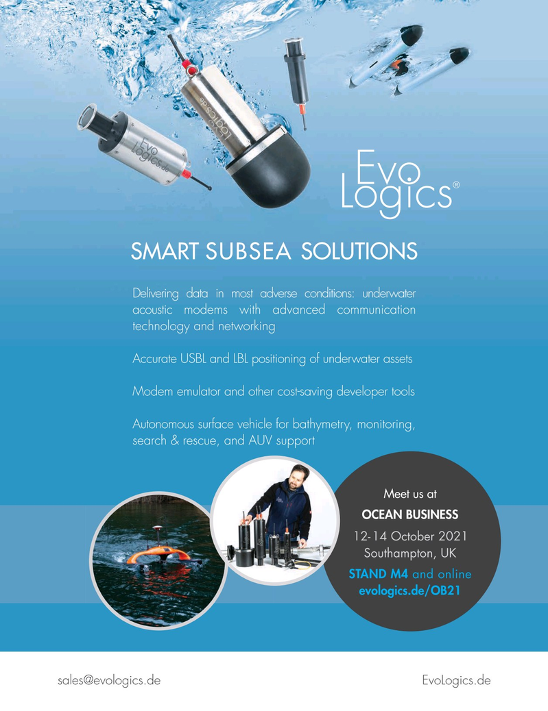 Marine Technology Magazine, page 3rd Cover,  Sep 2021