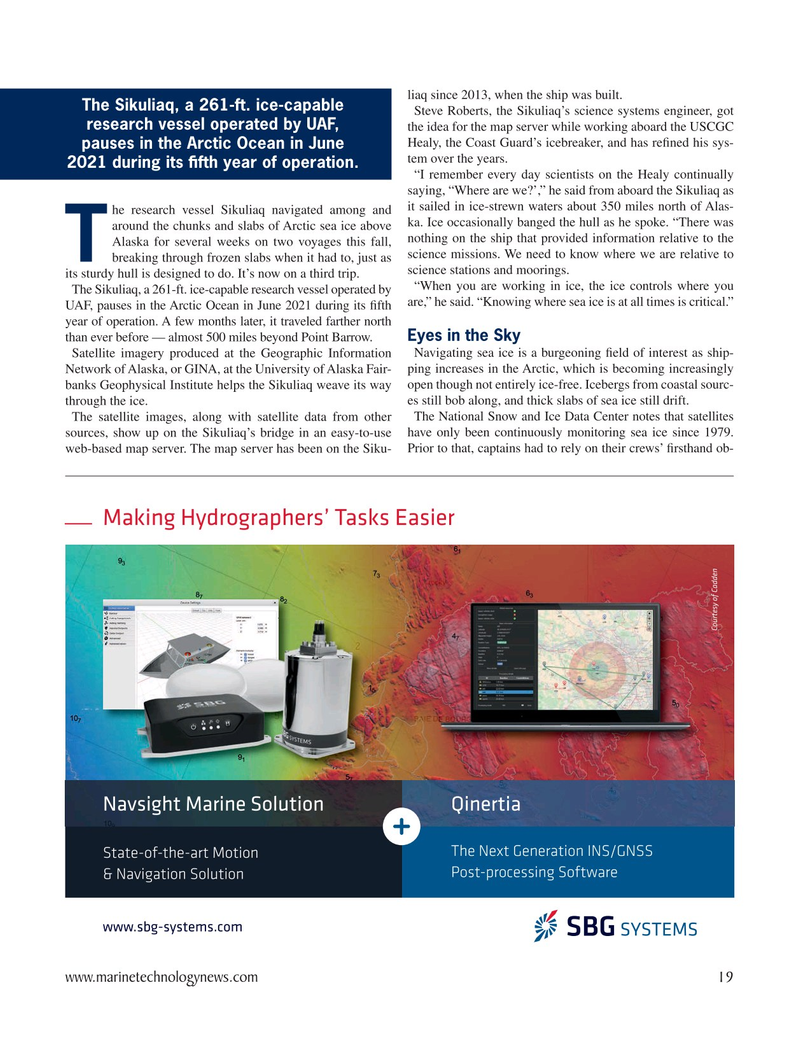 Marine Technology Magazine, page 19,  Nov 2021
