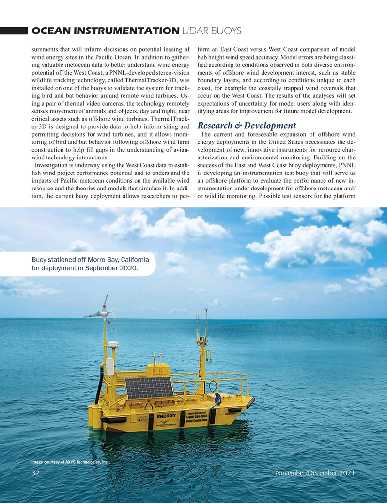 Marine Technology Magazine, page 32,  Nov 2021