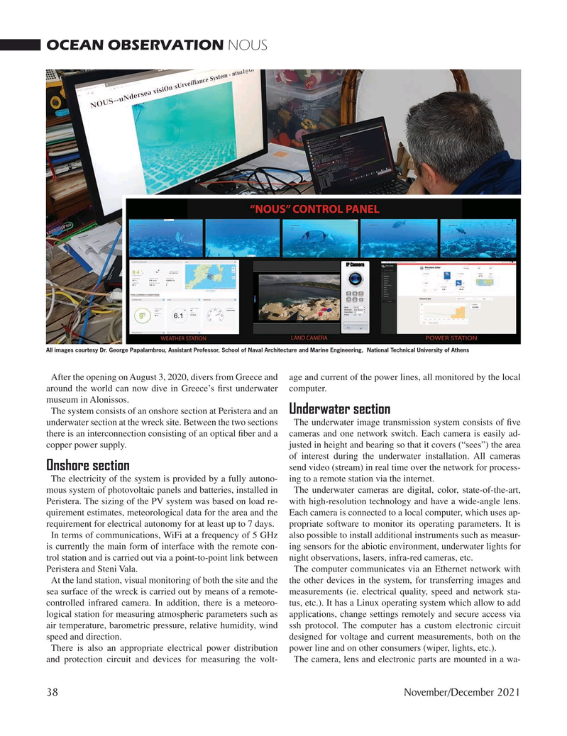 Marine Technology Magazine, page 38,  Nov 2021