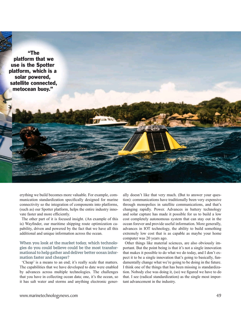 Marine Technology Magazine, page 49,  Nov 2021