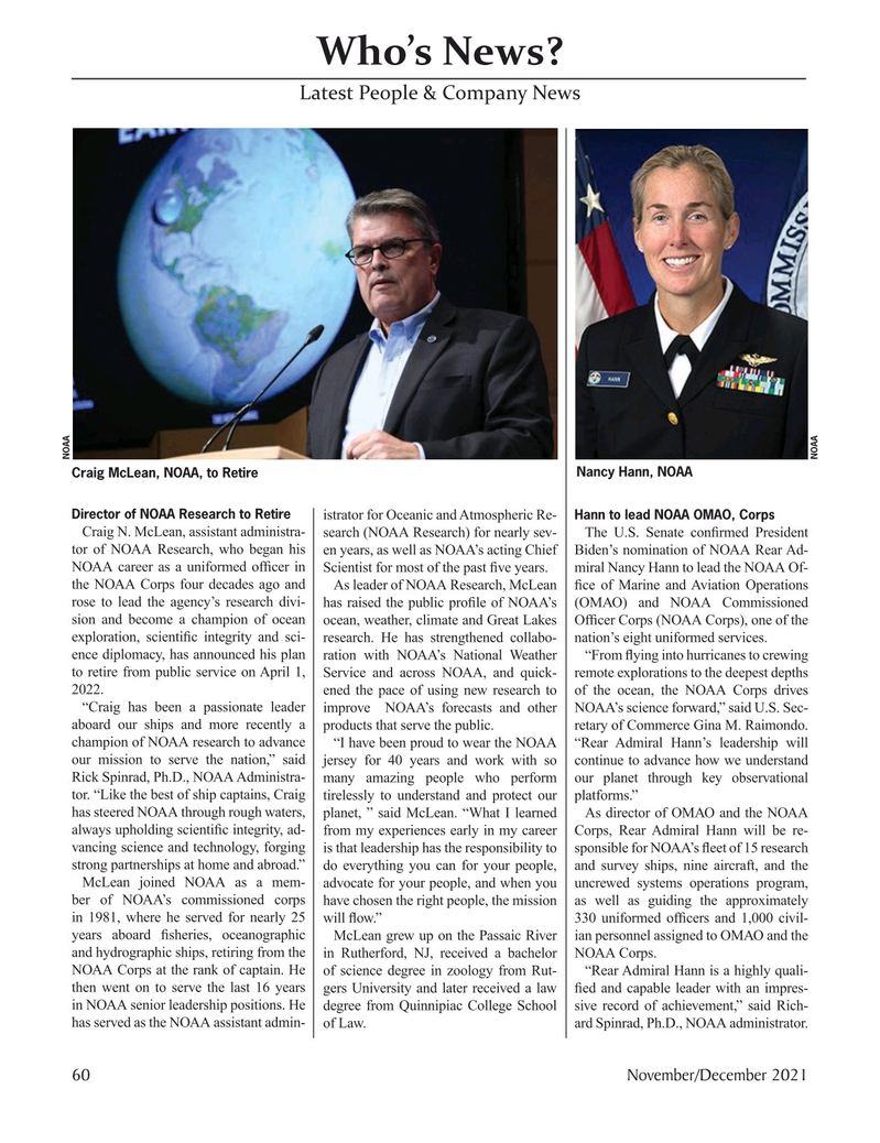 Marine Technology Magazine, page 60,  Nov 2021