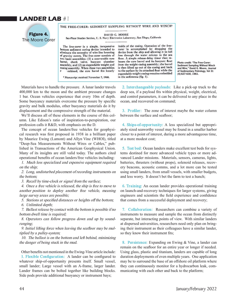 Marine Technology Magazine, page 44,  Jan 2022
