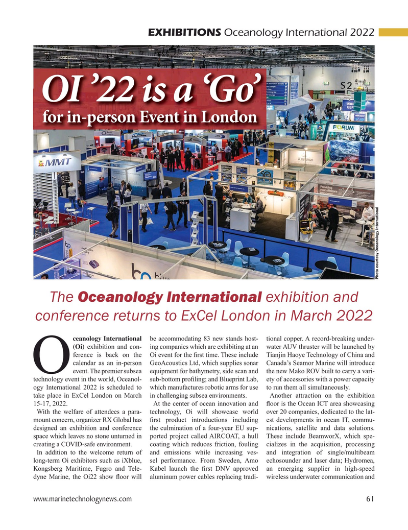 Marine Technology Magazine, page 61,  Jan 2022