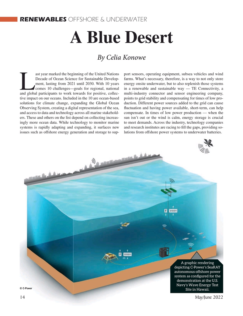 Marine Technology Magazine, page 14,  May 2022