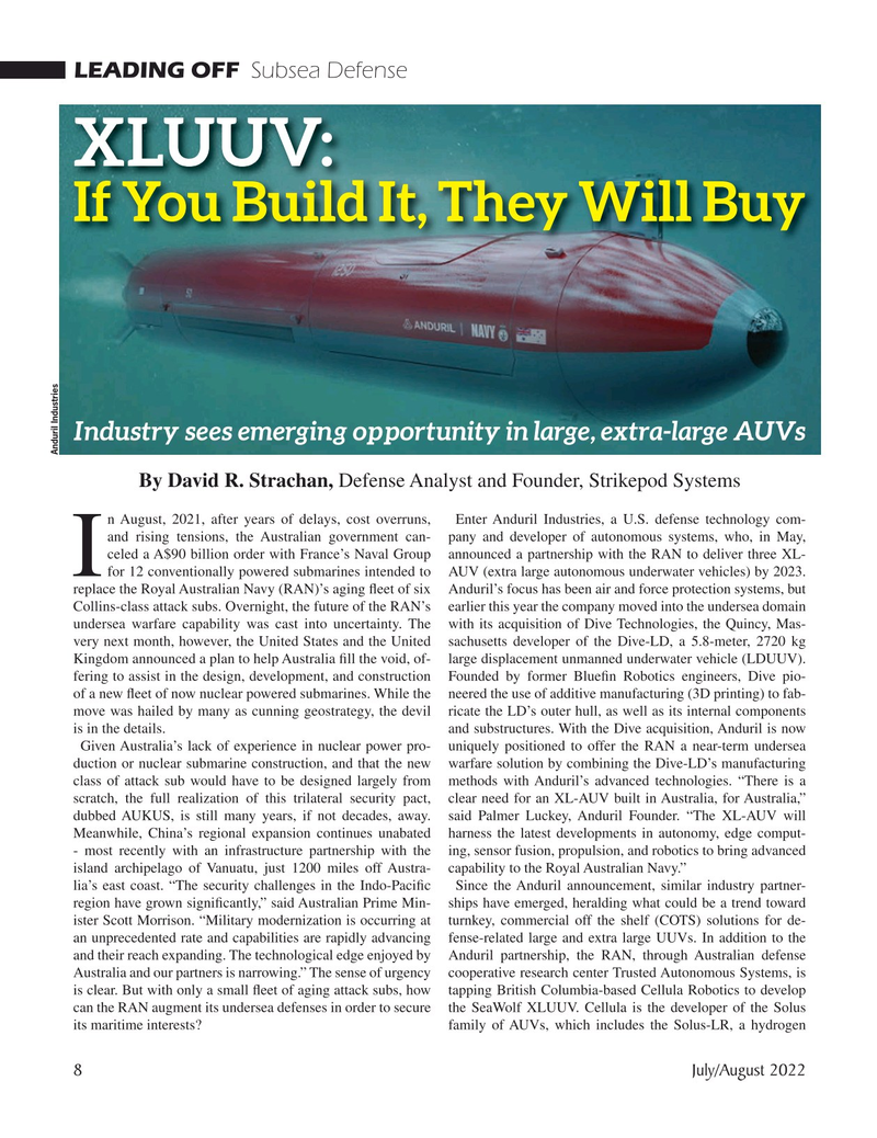 Marine Technology Magazine, page 8,  Jul 2022