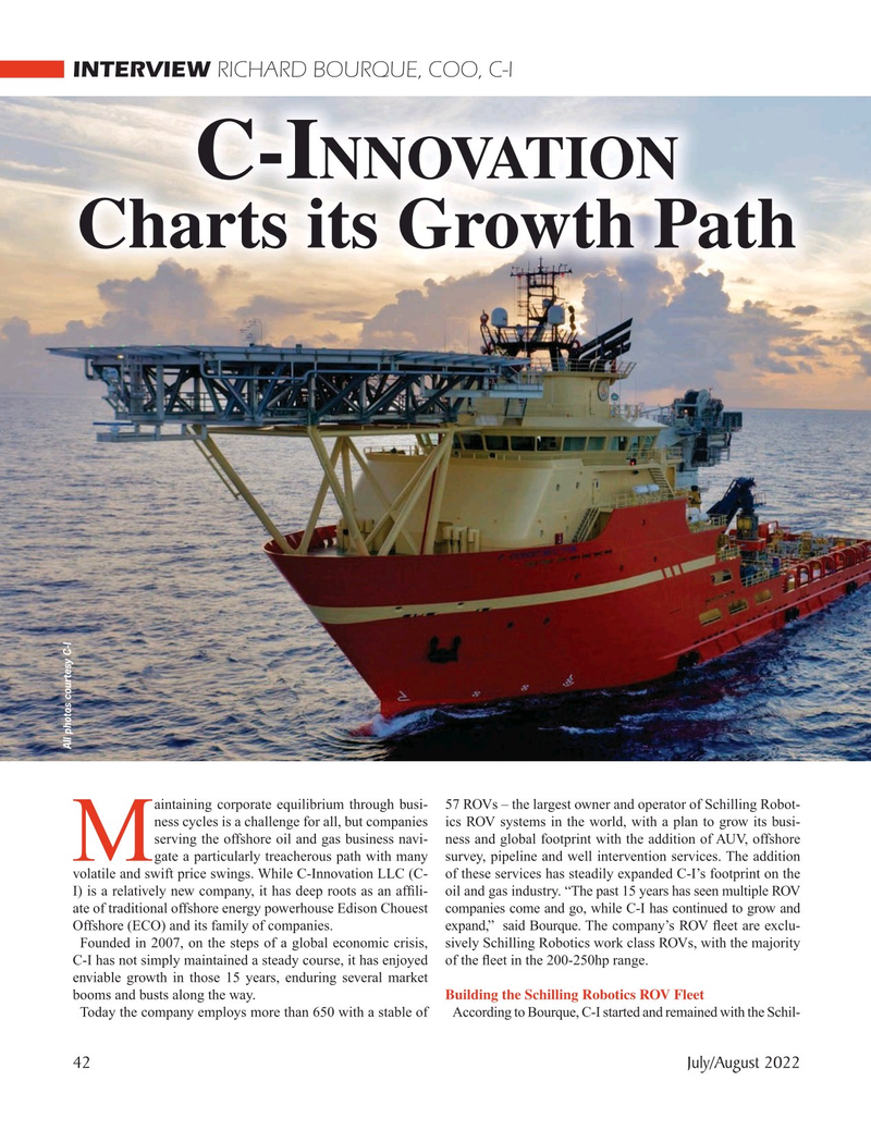 Marine Technology Magazine, page 42,  Jul 2022