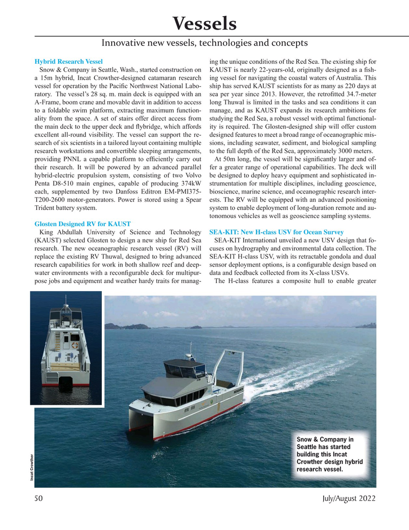 Marine Technology Magazine, page 50,  Jul 2022