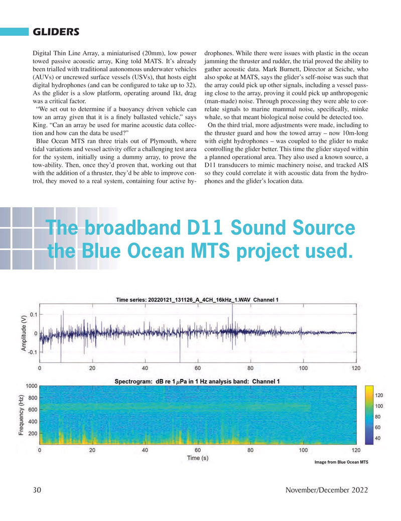 Marine Technology Magazine, page 30,  Nov 2022