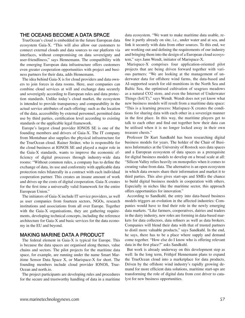 Marine Technology Magazine, page 57,  Nov 2022
