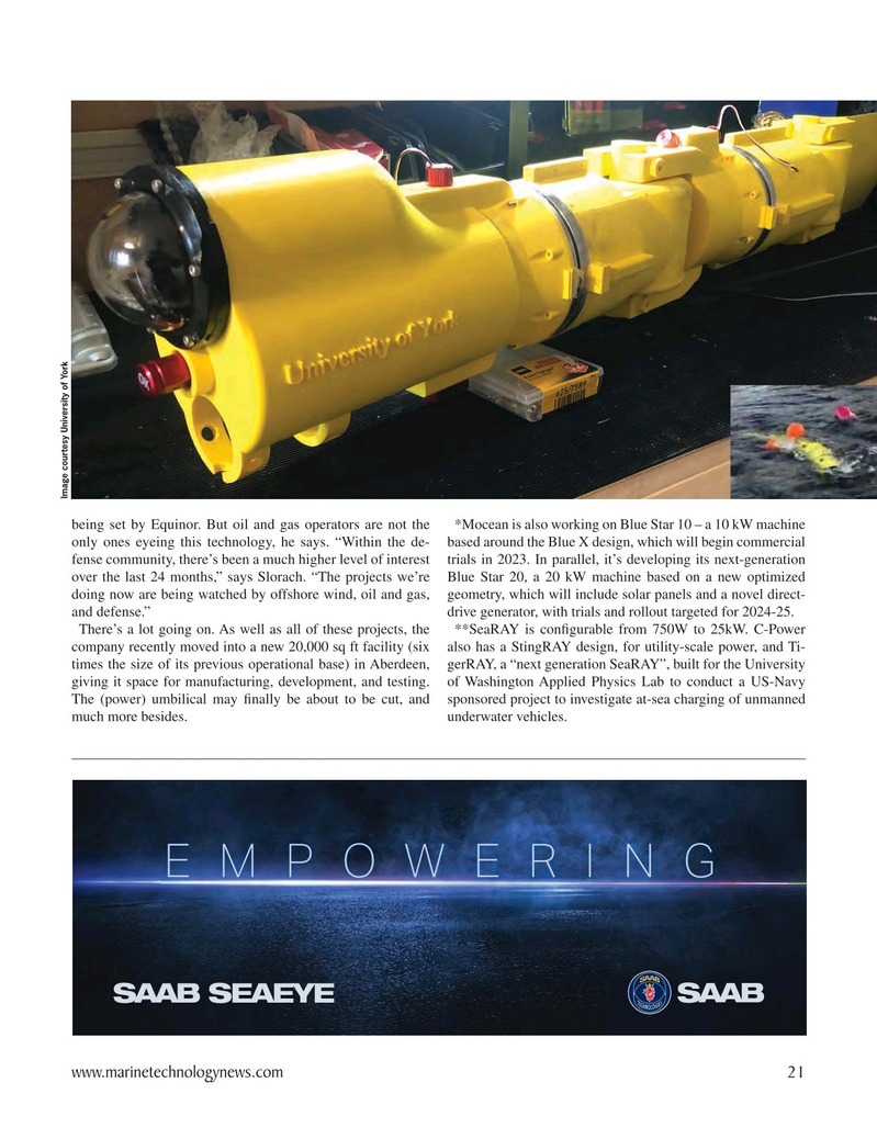 Marine Technology Magazine, page 21,  Jan 2023