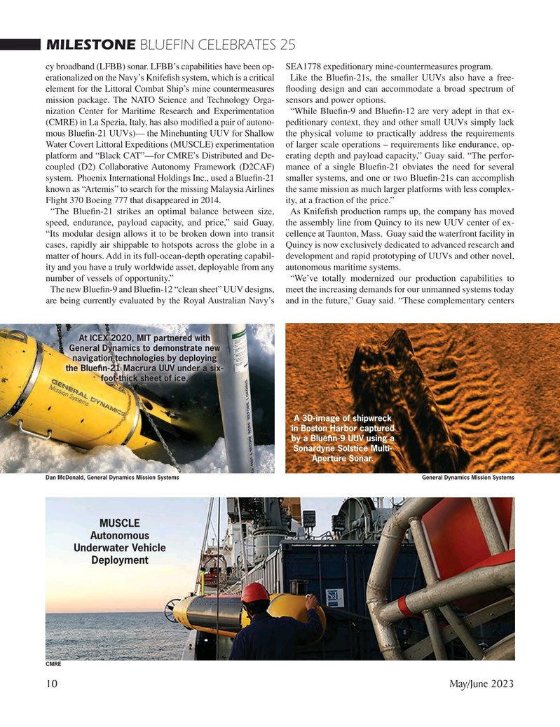 Marine Technology Magazine, page 10,  May 2023