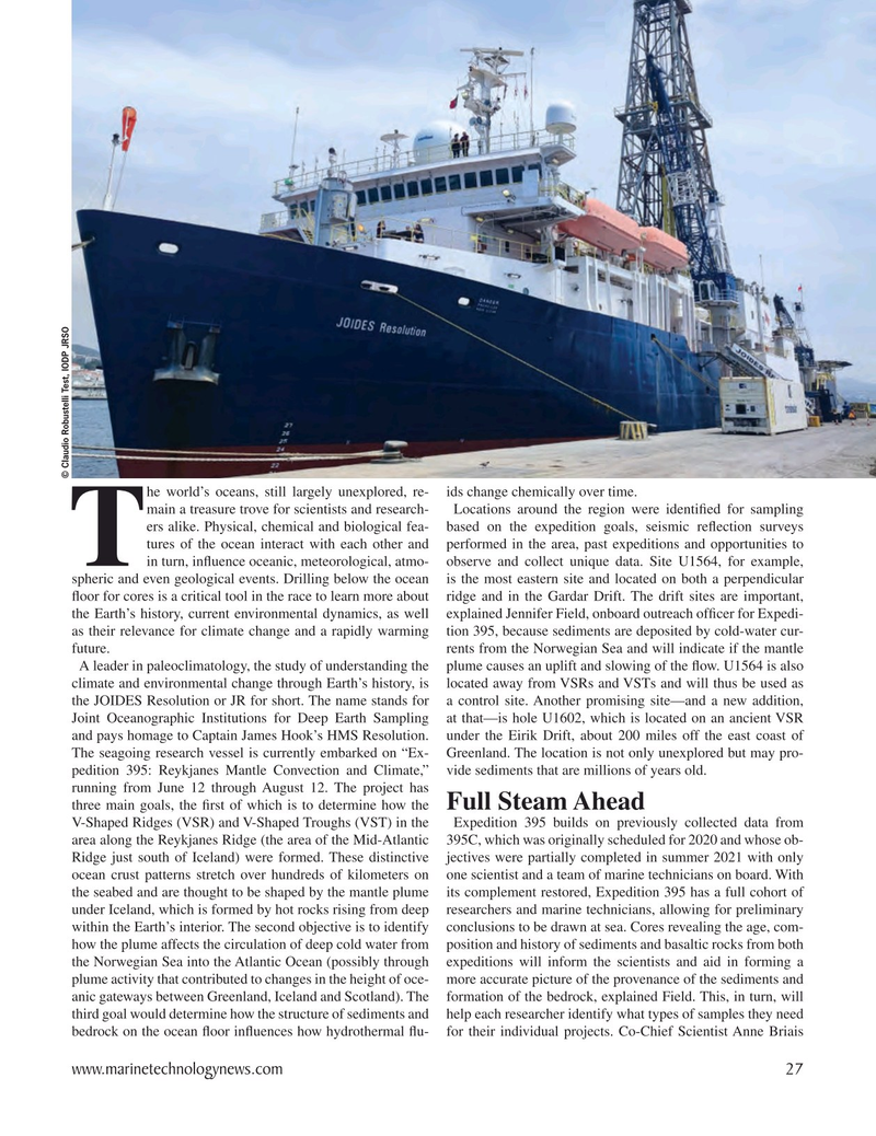 Marine Technology Magazine, page 27,  Jul 2023
