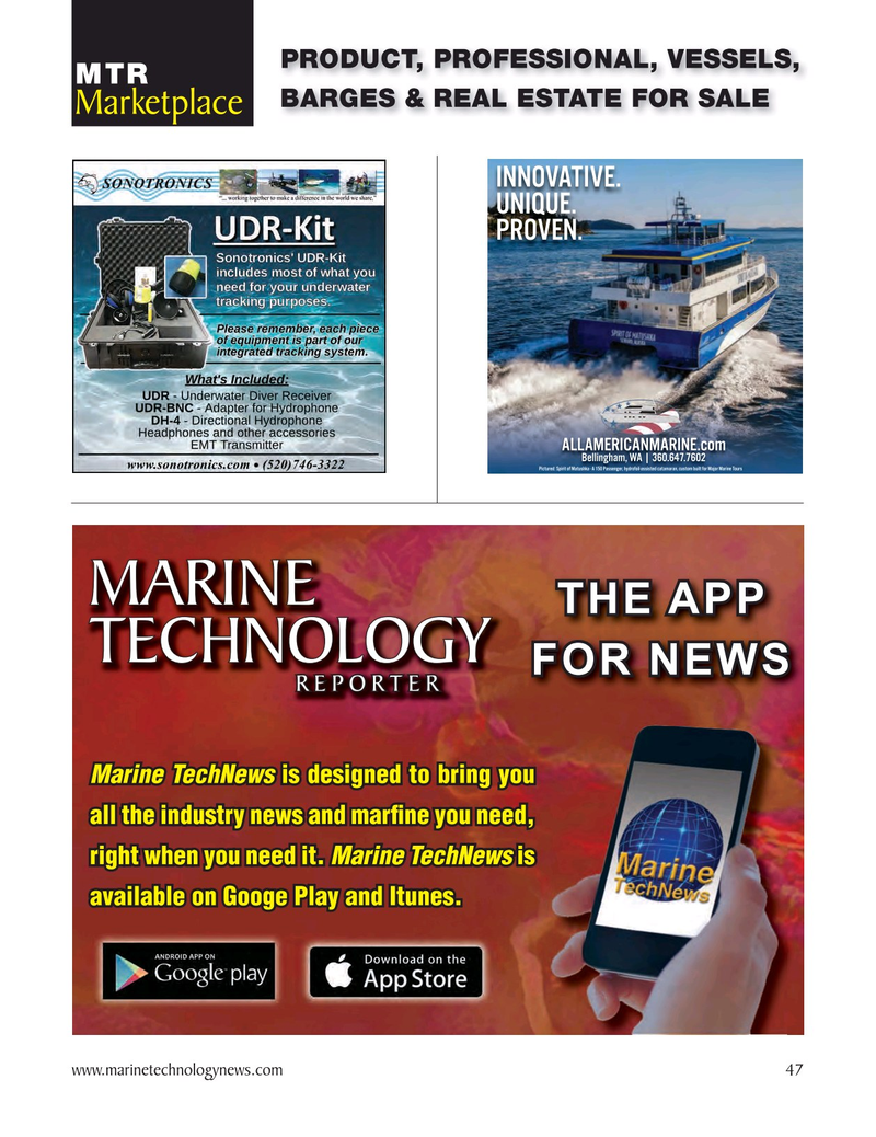 Marine Technology Magazine, page 47,  Jul 2023