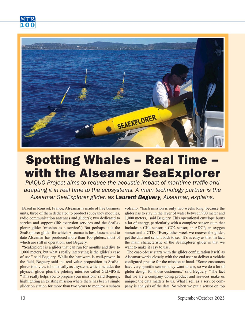 Marine Technology Magazine, page 10,  Sep 2023