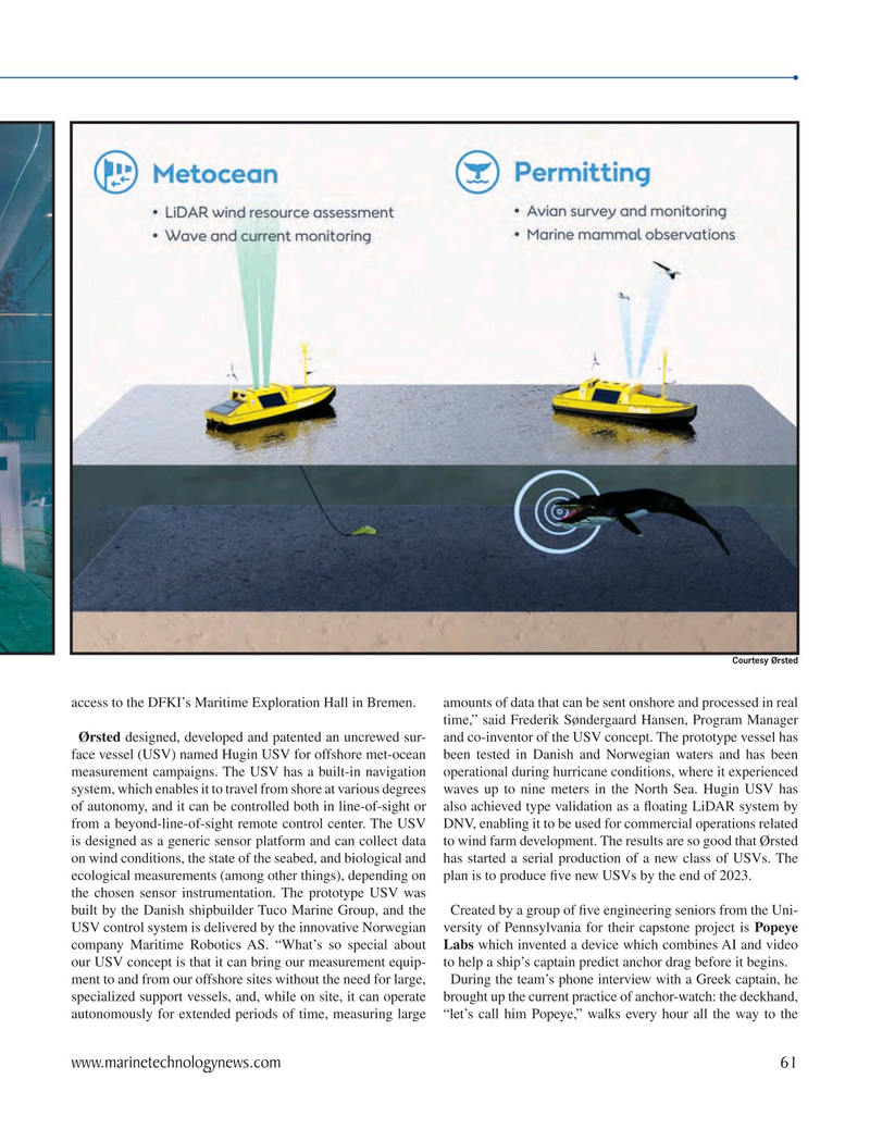 Marine Technology Magazine, page 61,  Sep 2023