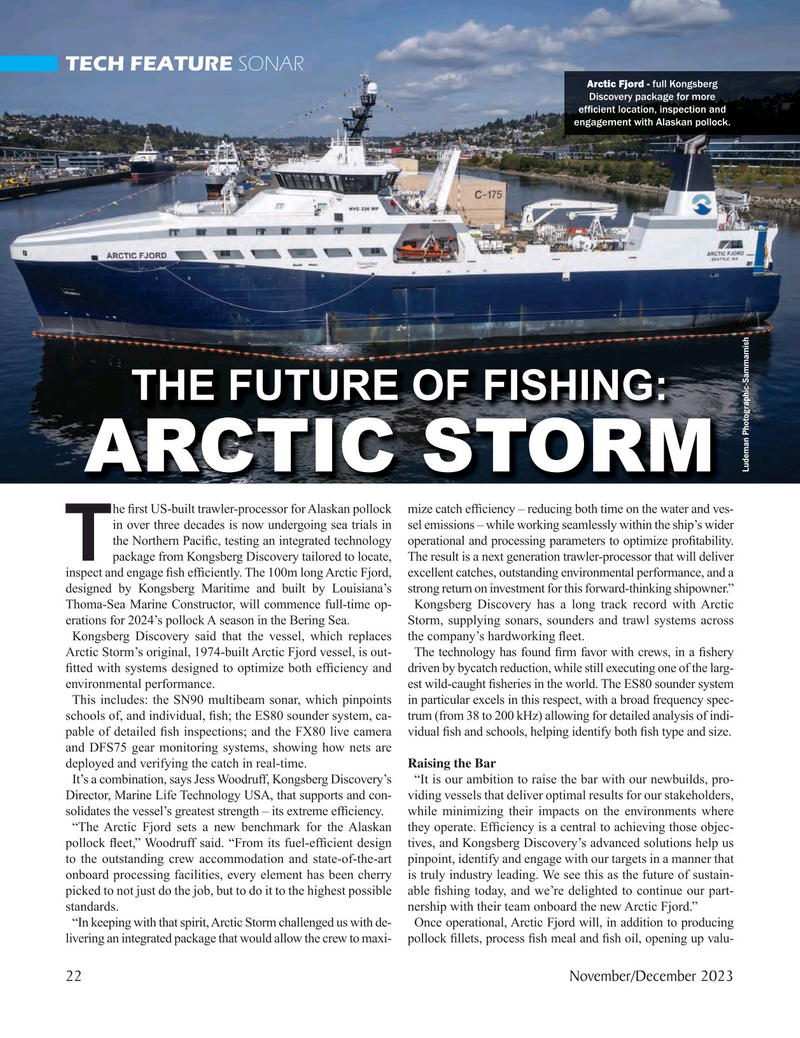 Marine Technology Magazine, page 22,  Nov 2023
