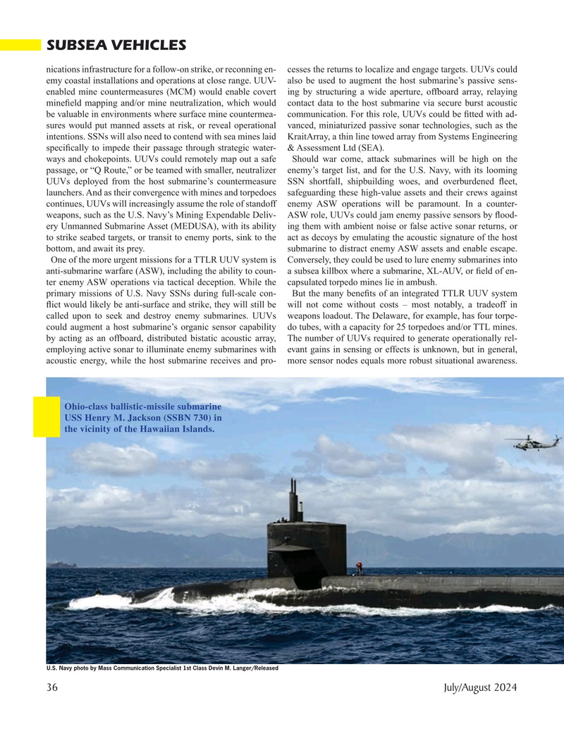 Marine Technology Magazine, page 36,  Jul 2024