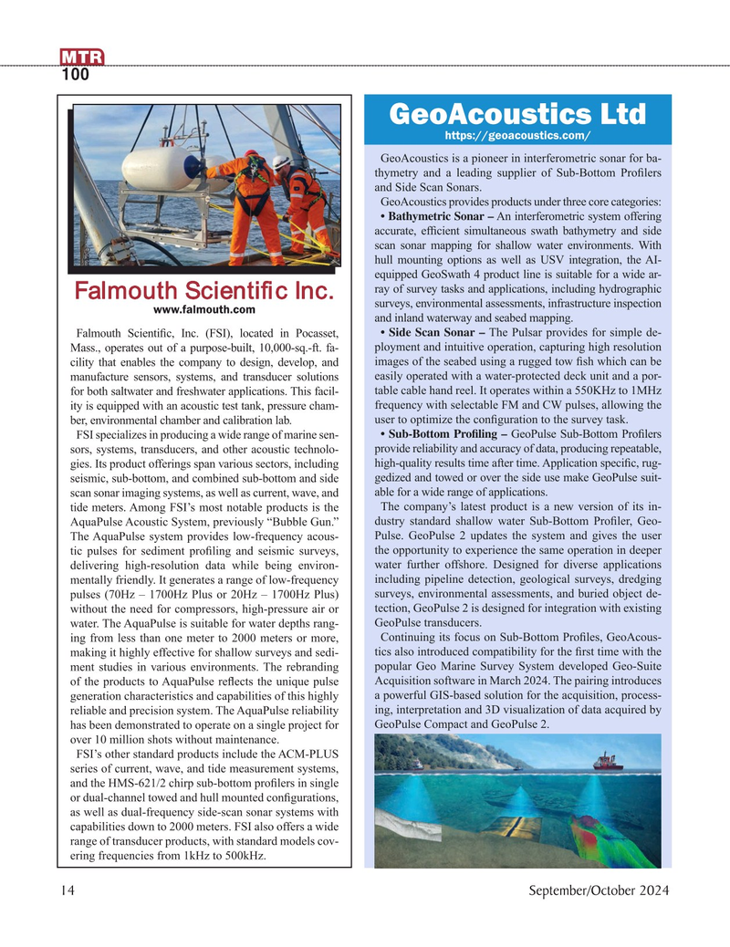 Marine Technology Magazine, page 14,  Sep 2024