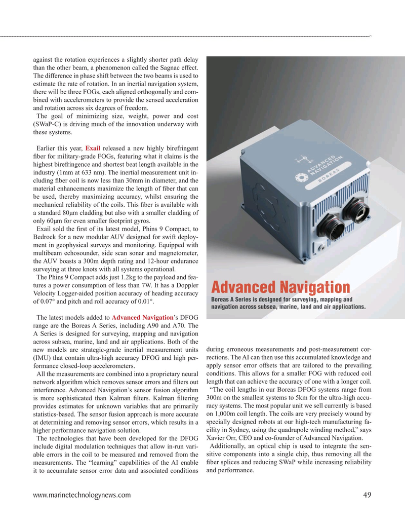 Marine Technology Magazine, page 49,  Sep 2024