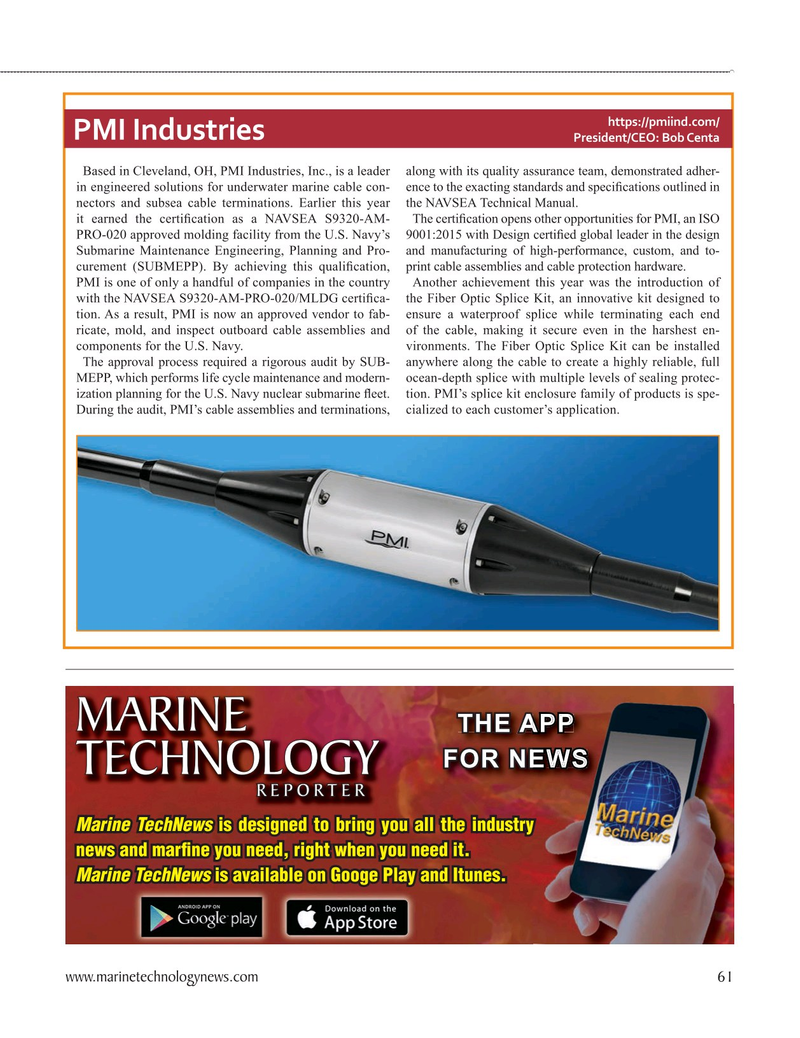 Marine Technology Magazine, page 61,  Sep 2024