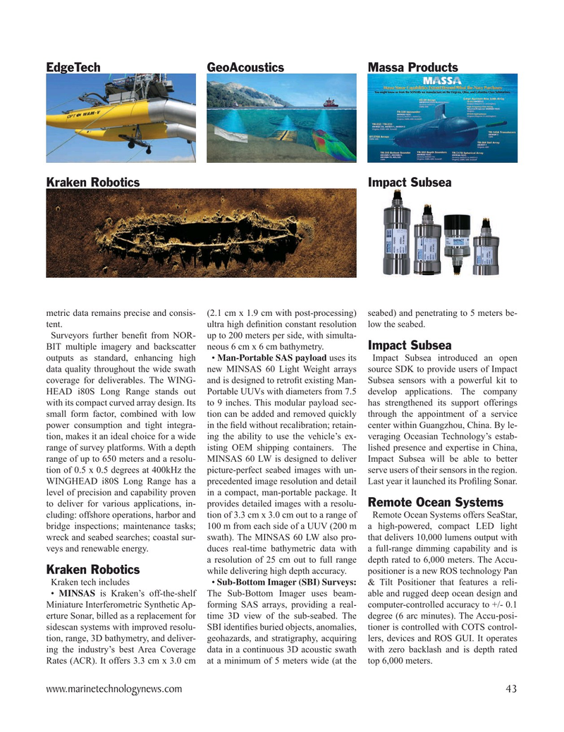 Marine Technology Magazine, page 43,  Nov 2024