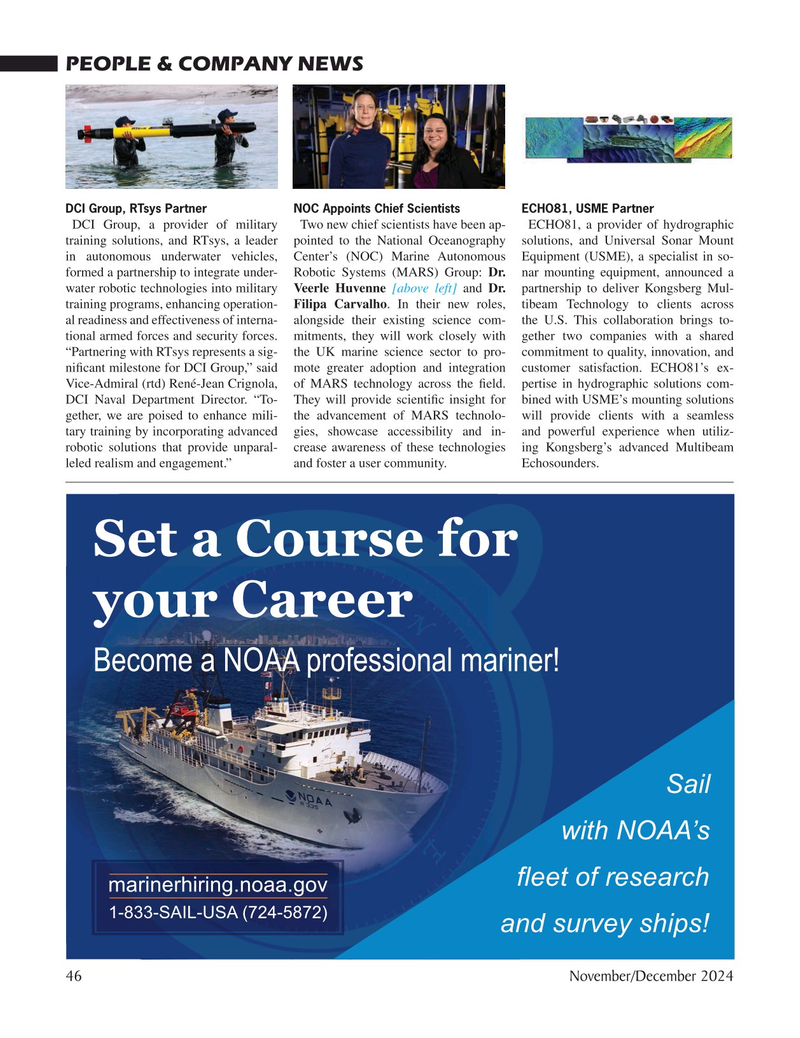 Marine Technology Magazine, page 46,  Nov 2024